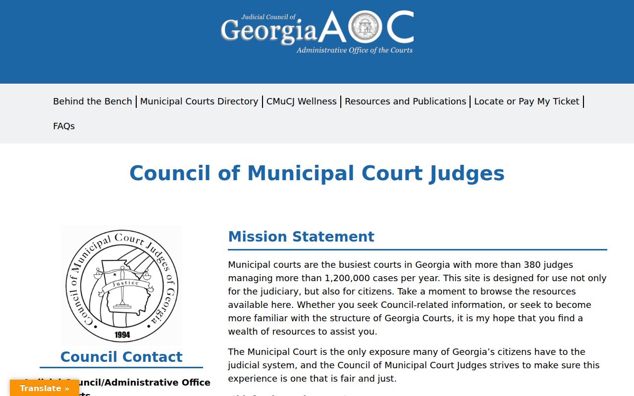 Georgia Courts municipal court route for Dooly case search