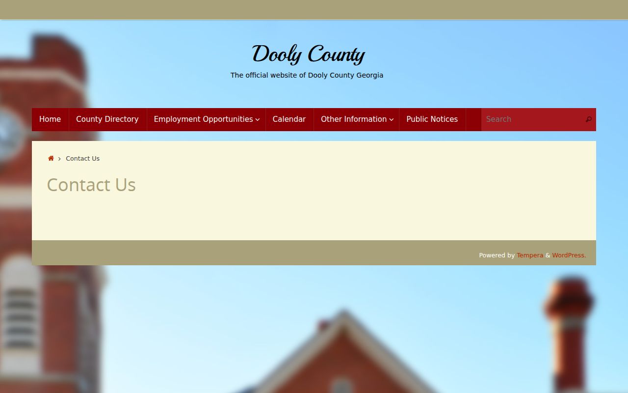 Dooly County contact route for court docket questions